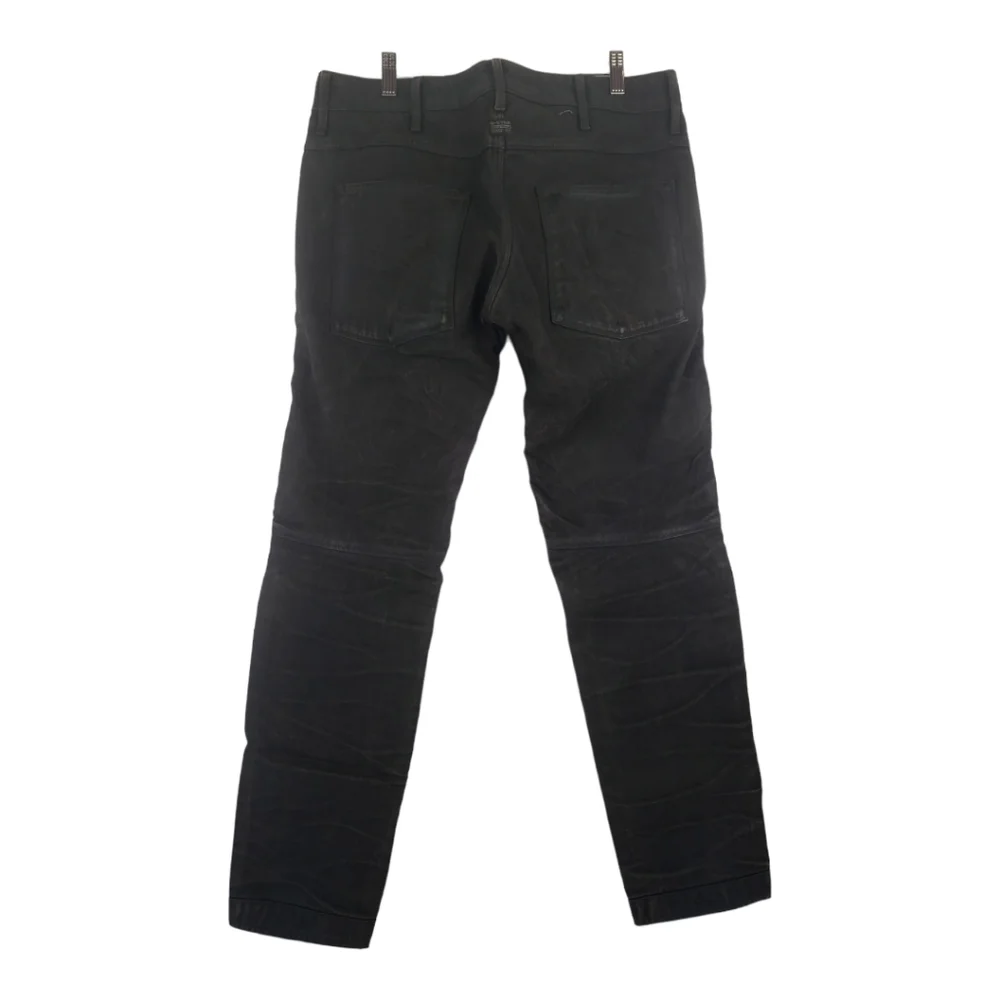 G-STAR Raw 5620 Low Tapered Moto Jeans Size 32 x 32 Waxed Gray